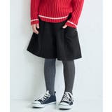 ブラック(01) | 【KIDS】ジャージメルトンキュロット/リンクコーデ | ROPE' PICNIC【KIDS】