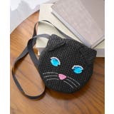 ブラック(01) | 【KIDS】【Casselini/キャセリーニ】ネコモチーフバッグ | ROPE' PICNIC【KIDS】