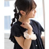 【KIDS/キッズ】ギンガムシュシュ×オーロラピンセット | ROPE' PICNIC【KIDS】 | 詳細画像1