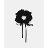 ブラック(01) | 【KIDS/キッズ】ベロアリボンシュシュ | ROPE' PICNIC【KIDS】