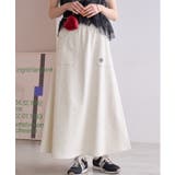 セットアップ対応/ミニ裏毛ワンポイント刺繍入りスカート | ROPE' PICNIC | 詳細画像1