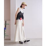 セットアップ対応/ミニ裏毛ワンポイント刺繍入りスカート | ROPE' PICNIC | 詳細画像16