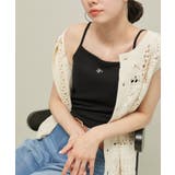 ロゴ刺繍入りカップ付きキャミソール | ROPE' PICNIC | 詳細画像9 