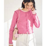 ピンク(63) | カットメロウトップスカーディガン/リンクコーデ | ROPE' PICNIC