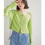 フロントジップショート丈メランジニットプルオーバー | ROPE' PICNIC | 詳細画像1 