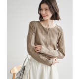 フロントジップショート丈メランジニットプルオーバー | ROPE' PICNIC | 詳細画像11 