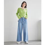 フロントジップショート丈メランジニットプルオーバー | ROPE' PICNIC | 詳細画像14 