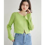 フロントジップショート丈メランジニットプルオーバー | ROPE' PICNIC | 詳細画像16 