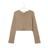 フロントジップショート丈メランジニットプルオーバー | ROPE' PICNIC | 詳細画像19 