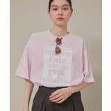 ピンク(63) | 汗染み防止/オーバーサイズプリントTシャツ | ROPE' PICNIC