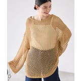 キャメル(25) | メッシュニットトップス | ROPE' PICNIC