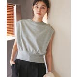 汗染み防止/バックスリットフレンチスリーブミニ裏毛プルオーバー | ROPE' PICNIC | 詳細画像11 