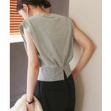 汗染み防止/バックスリットフレンチスリーブミニ裏毛プルオーバー | ROPE' PICNIC | 詳細画像13 