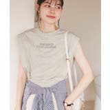 汗染み防止/バックスリットフレンチスリーブミニ裏毛プルオーバー | ROPE' PICNIC | 詳細画像14 