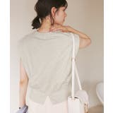 汗染み防止/バックスリットフレンチスリーブミニ裏毛プルオーバー | ROPE' PICNIC | 詳細画像18 