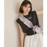 汗染み防止/バックスリットフレンチスリーブミニ裏毛プルオーバー | ROPE' PICNIC | 詳細画像2 