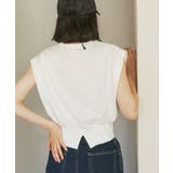 汗染み防止/バックスリットフレンチスリーブミニ裏毛プルオーバー | ROPE' PICNIC | 詳細画像24 