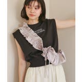 汗染み防止/バックスリットフレンチスリーブミニ裏毛プルオーバー | ROPE' PICNIC | 詳細画像3 