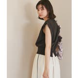 汗染み防止/バックスリットフレンチスリーブミニ裏毛プルオーバー | ROPE' PICNIC | 詳細画像6 