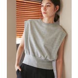 ライトグレー(08) | 汗染み防止/バックスリットフレンチスリーブミニ裏毛プルオーバー | ROPE' PICNIC