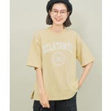 クリーム系(84) | カレッジロゴオーバーTシャツ | ROPE' PICNIC