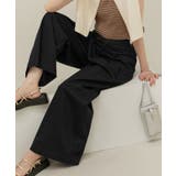 ブラック(01) | デザインポケットワイドパンツ | ROPE' PICNIC