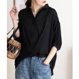 スラブタケノコタックブラウス | JungleJalopy | 詳細画像4 