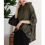 スラブタケノコタックブラウス | JungleJalopy | 詳細画像9 