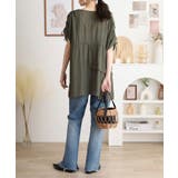 スラブドロストギャザーデザインブラウス | JungleJalopy | 詳細画像15