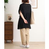 スラブドロストギャザーデザインブラウス | JungleJalopy | 詳細画像21