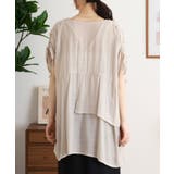 スラブドロストギャザーデザインブラウス | JungleJalopy | 詳細画像24