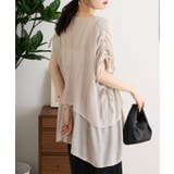 スラブドロストギャザーデザインブラウス | JungleJalopy | 詳細画像7