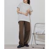 オートミール | ラメ混裏毛デザインフレンチスリーブプルオーバートップス | JungleJalopy