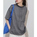 ラメ混裏毛デザインラウンドヘムオーバーサイズトップス | JungleJalopy | 詳細画像5