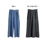 【M・L・LL・3L・4L】デニムハイウエスト裾ベンツワイドパンツ | JungleJalopy | 詳細画像2