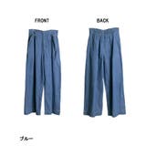 【M・L・LL・3L・4L】デニムハイウエスト裾ベンツワイドパンツ | JungleJalopy | 詳細画像22