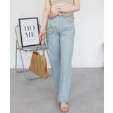 LIGHTBLUE | スリムストレートデニムパンツ ボトム パンツ | JungleJalopy