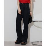 DARKNAVY | コットンデニムフレアパンツ レディース ボトムス | JungleJalopy