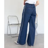 サイドフリンジワイドデニム デニムパンツ デニム | JungleJalopy | 詳細画像18 