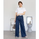 サイドフリンジワイドデニム デニムパンツ デニム | JungleJalopy | 詳細画像20 