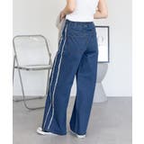 サイドフリンジワイドデニム デニムパンツ デニム | JungleJalopy | 詳細画像30 