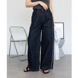 サイドフリンジワイドデニム デニムパンツ デニム | JungleJalopy | 詳細画像41 