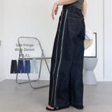 サイドフリンジワイドデニム デニムパンツ デニム | JungleJalopy | 詳細画像61 