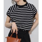 BLACK/OFF WHITE | クルーネックフレンチスリーブTシャツ モックネックTシャツ Tシャツ | JungleJalopy