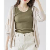 KHAKI | コットンリブタンクトップ カットソー インナー | JungleJalopy