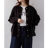 BLACK | コットンワッフルカーディガン 大きいサイズ レディース | JungleJalopy