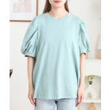 ラウンドネックパフスリーブ半袖Tシャツ レディース | JungleJalopy | 詳細画像26