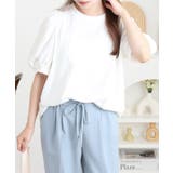 ラウンドネックパフスリーブ半袖Tシャツ レディース | JungleJalopy | 詳細画像8