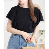 ショルダーフリルフレンチスリーブTシャツ レディース | JungleJalopy | 詳細画像7