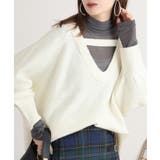 OFFWHITE | 前後2wayオーバーサイズVネックニット 冬 レディース | JungleJalopy